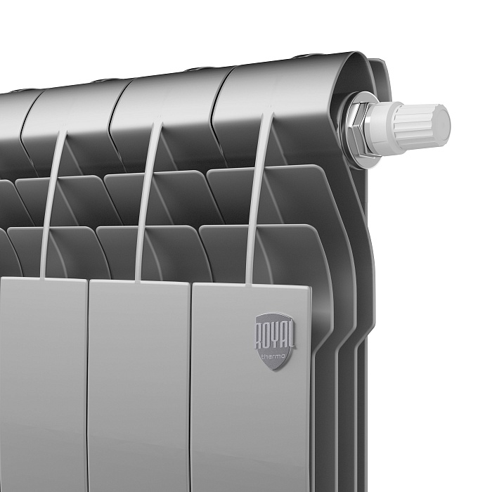Радиатор биметаллический Royal Thermo BiLiner 350 Silver Satin VR - 10 секц. купить в Екатеринбурге
