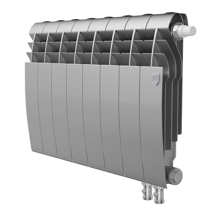 Радиатор биметаллический Royal Thermo BiLiner 350 Silver Satin VR - 8 секц. купить в Екатеринбурге