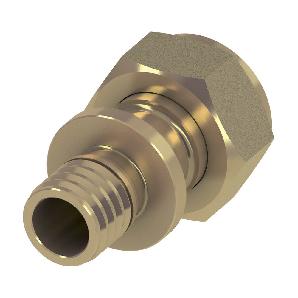 Соединение прямое с накидной гайкой 25 х 3/4",  латунь купить в Екатеринбурге