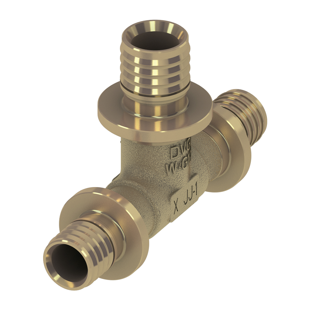 Тройник 90* редукционный 50 х 32 х 50, латунь купить в Екатеринбурге