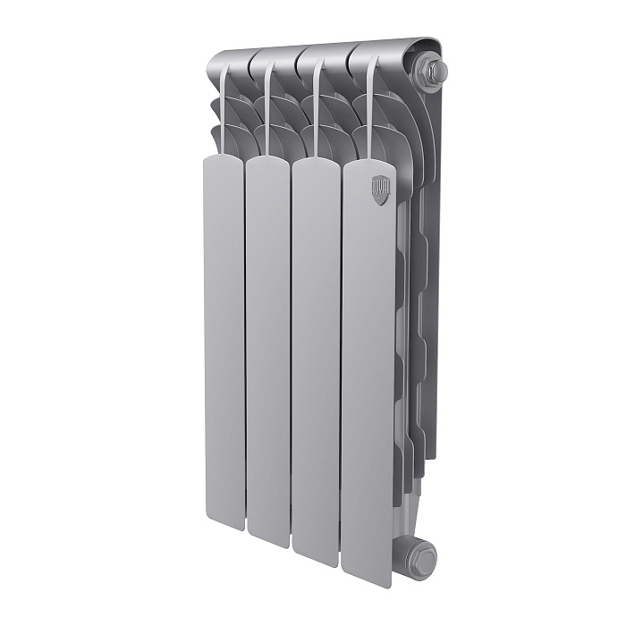 Радиатор биметаллический Royal Thermo Revolution Bimetall 500 2.0 Silver Satin – 4 секц. купить в Екатеринбурге