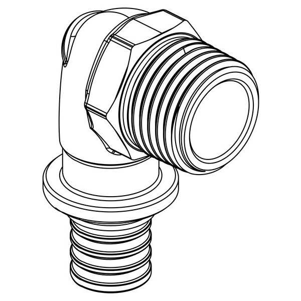 Угольник-переходник с наружной резьбой 32-R 3/4 RX+ купить в Екатеринбурге