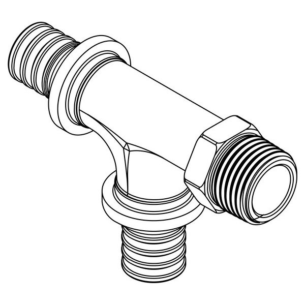 Тройник RAUTITAN RX+ с наружной резьбой 20-20-R 1/2 купить в Екатеринбурге