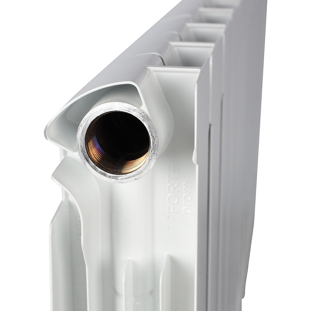 Радиатор биметаллический STOUT Alpha 350 - 12 секций, боковое подключение купить в Екатеринбурге