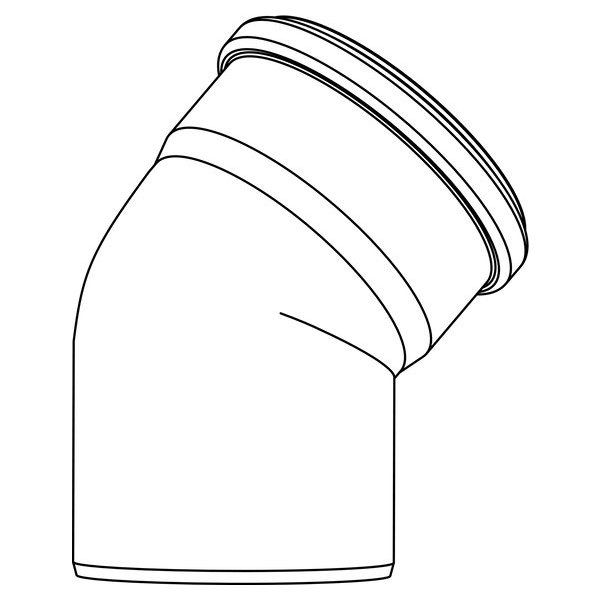 Отвод диам. 160 на 15° купить в Екатеринбурге