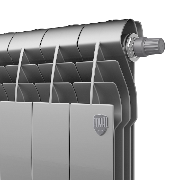 Радиатор биметаллический Royal Thermo BiLiner 350 Silver Satin VDR - 12 секц. купить в Екатеринбурге