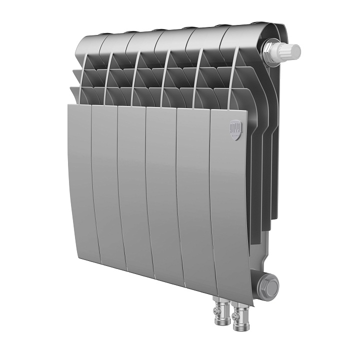 Радиатор биметаллический Royal Thermo BiLiner 350 Silver Satin VR - 6 секц. купить в Екатеринбурге