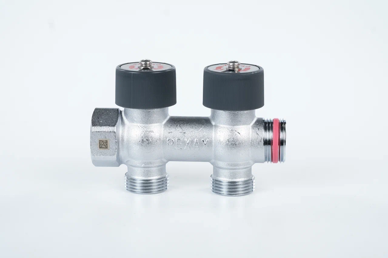 Распределительный коллектор РЕХАУ с плавной регулировкой G 3/4 2 отвода G 3/4 купить в Екатеринбурге