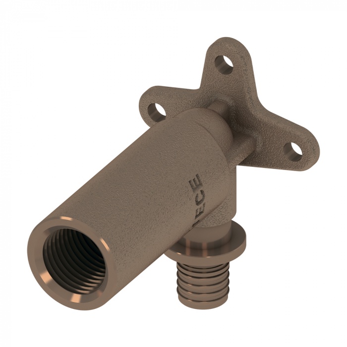 Уголок с настенным креплением, удлиненный, 16 х 1/2'', бронза купить в Екатеринбурге