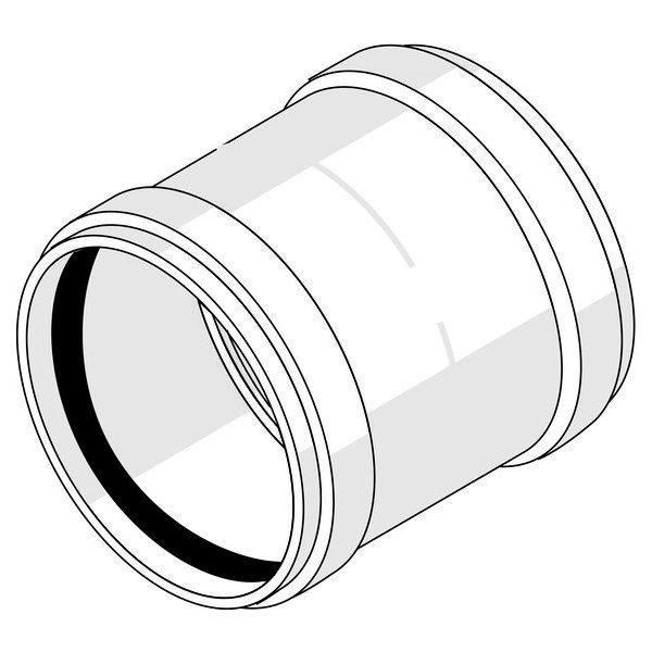 Муфта двухраструбная 50 купить в Екатеринбурге