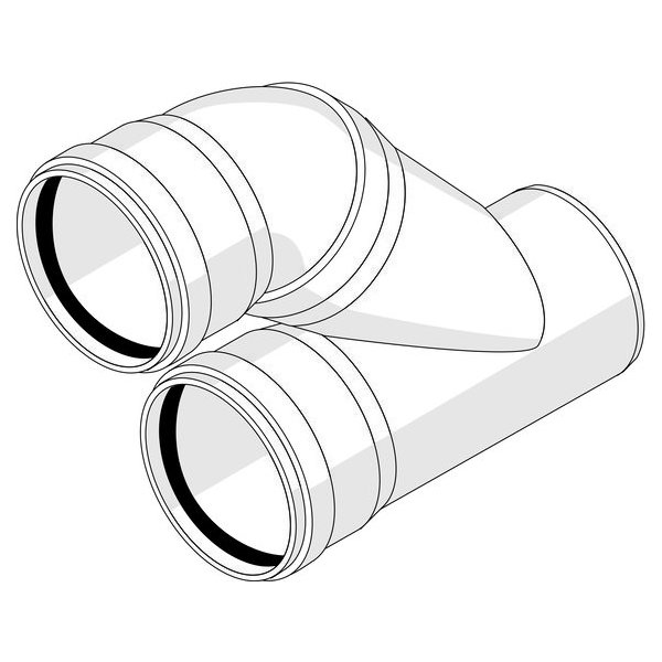 Отвод параллельный 110/110 купить в Екатеринбурге