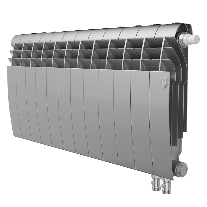Радиатор биметаллический Royal Thermo BiLiner 350 Silver Satin VR - 12 секц. купить в Екатеринбурге