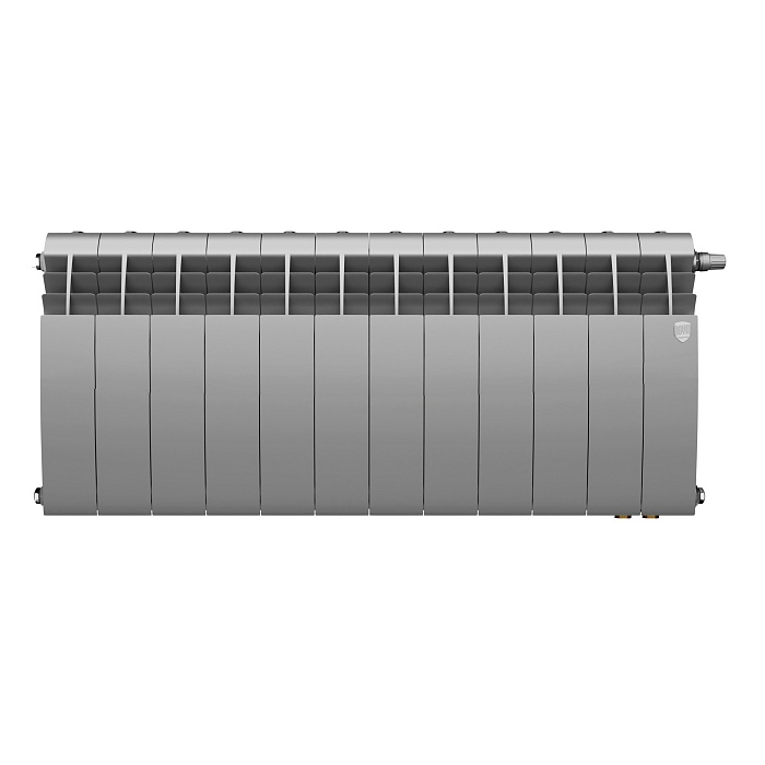 Радиатор биметаллический Royal Thermo BiLiner 350 Silver Satin VDR - 12 секц. купить в Екатеринбурге