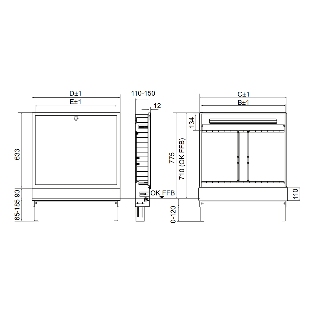 TECE Шкаф коллекторный TECEfloor Comfort UP 110 встраиваемый 990 77351505 купить в Екатеринбурге