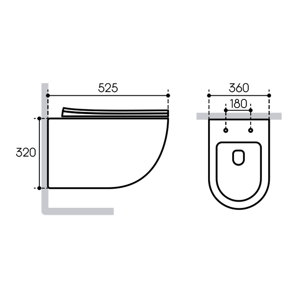 AQDS026 комплект: Tecnica Система инсталляции для подвесного унитаза TEC01