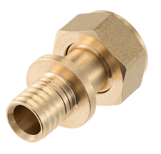 Соединение прямое TECEspring AX с накидной гайкой, размеры 20 x 1/2"