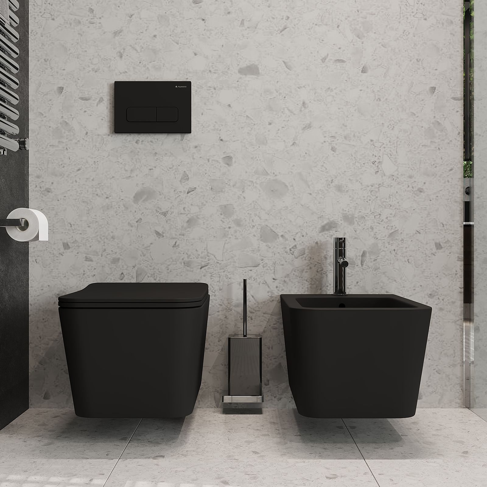 AQDS026 комплект: Tecnica Система инсталляции для подвесного унитаза TEC01