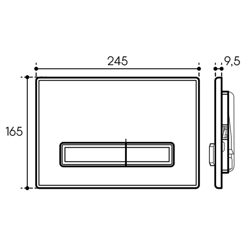 AQDS026 комплект: Tecnica Система инсталляции для подвесного унитаза TEC01