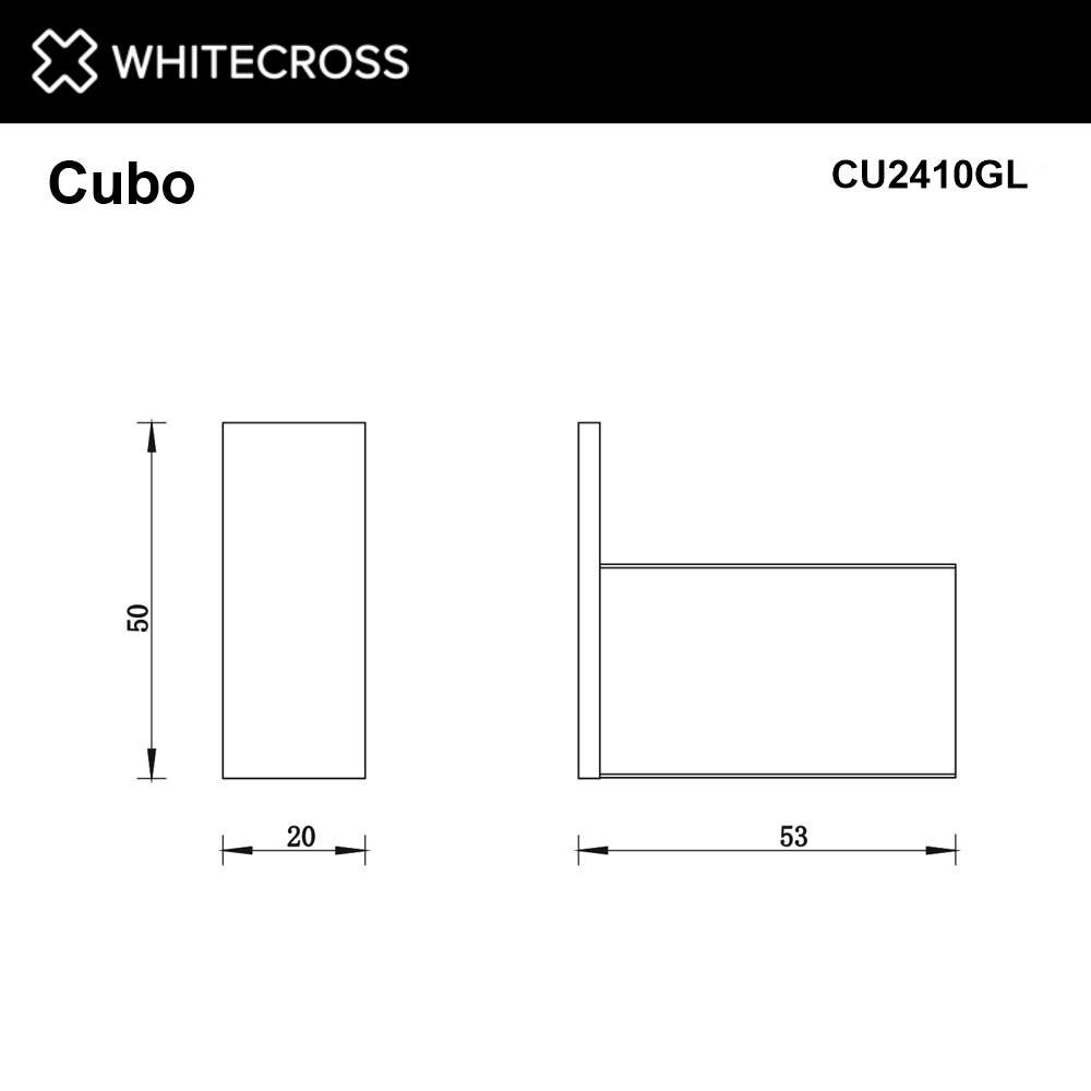 Крючок WHITECROSS Cubo (золото)