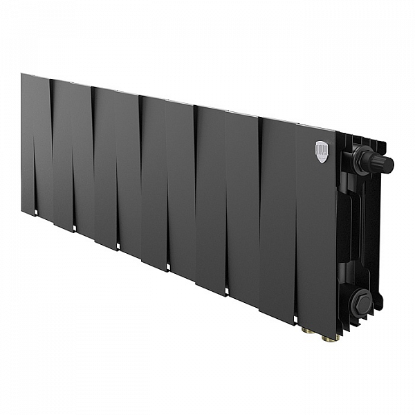 Paдиaтop бимeтaлличeский Royal Thermo PianoForte 200 Noir Sable VDR - 12 секц.